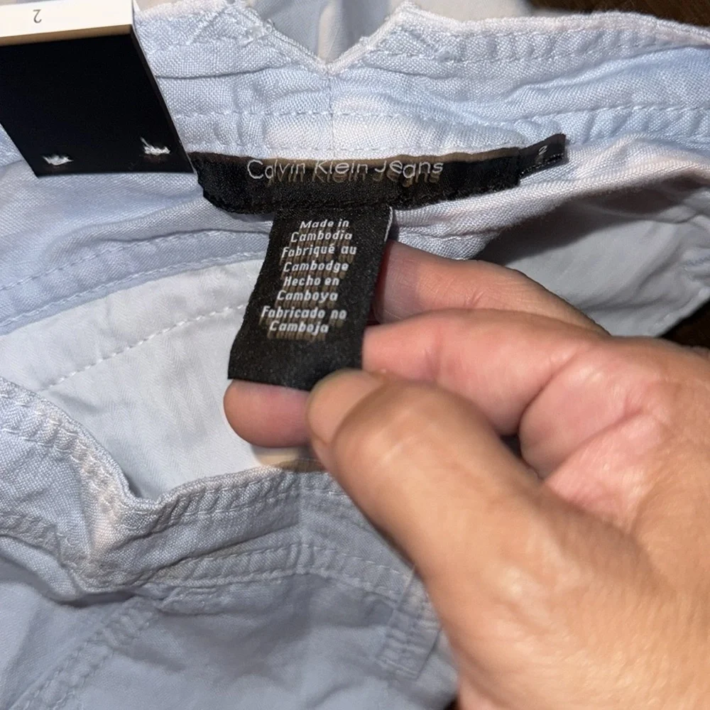 Calvin Klein Light Blue Lightweight Shorts